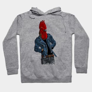 Rooster crest punk Hoodie